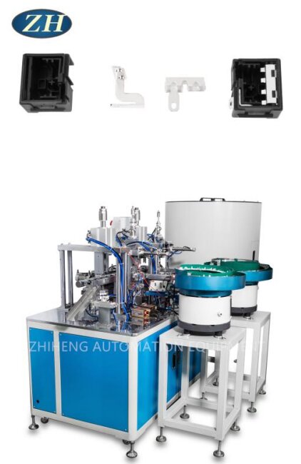 Static Contact Piece နှင့် Contact Frame ကို ရွှေ့ရန်အတွက် အလိုအလျောက် Riveting စက်၏ ဒီဂရီ မြင့်မားသည်။